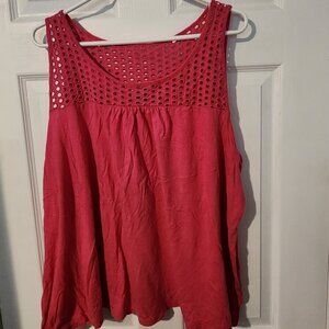 Women's pink tank top, size XXL, Old Navy